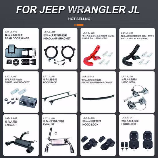 China Wholesale Price Car Accessories Auto Spare Parts for Jeep Wrangler Jl