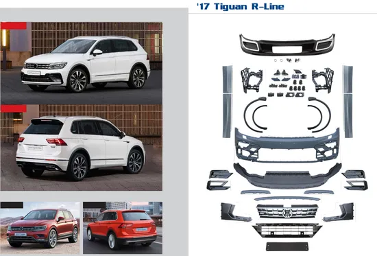 Body Parts/Headlights/Tail Lights/Bumper/Grille/Body Kits for VW Tiguan /T